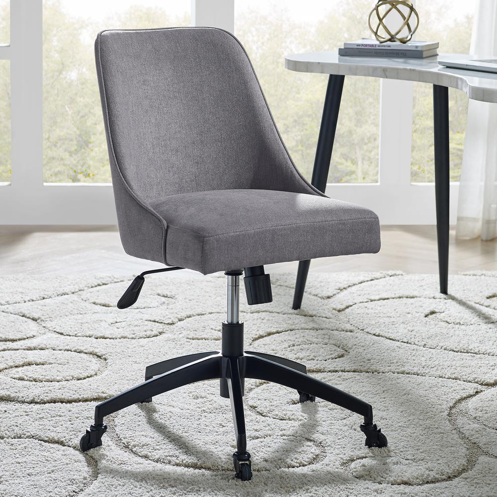 Swivel Upholstered Desk Chair, Swivel and tilt function. Picture 1