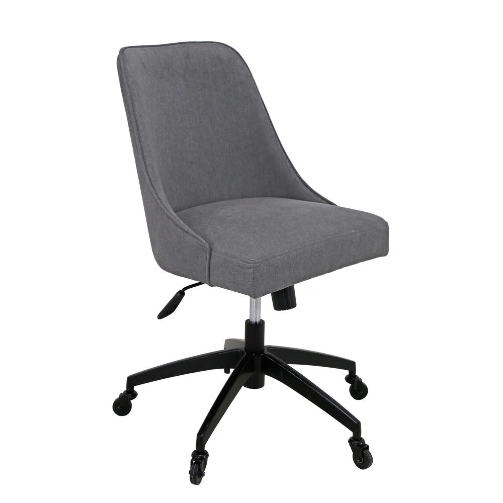 Swivel Upholstered Desk Chair, Swivel and tilt function. Picture 2
