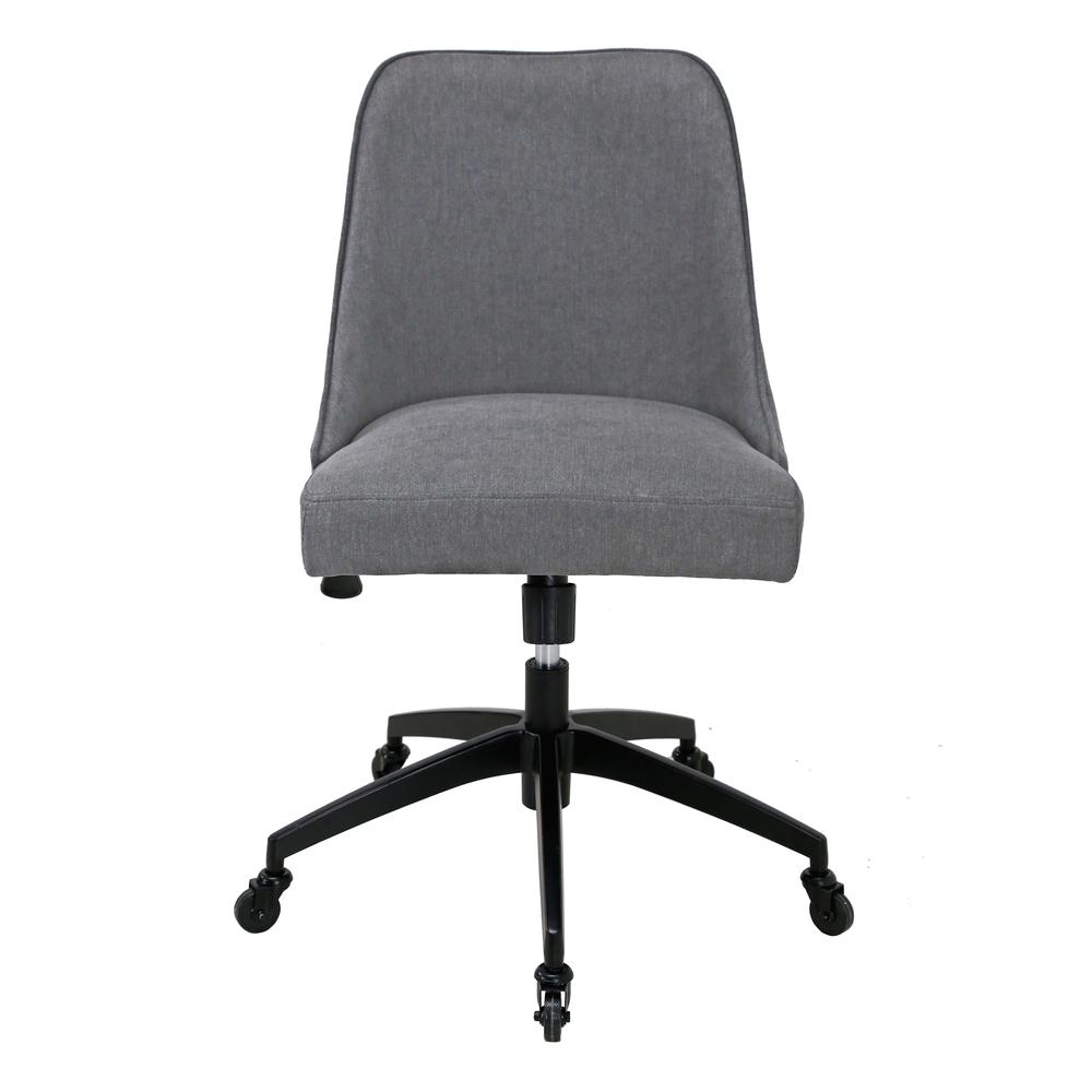 Swivel Upholstered Desk Chair, Swivel and tilt function. Picture 3
