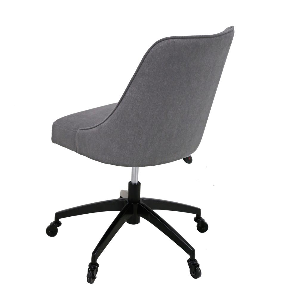 Swivel Upholstered Desk Chair, Swivel and tilt function. Picture 4