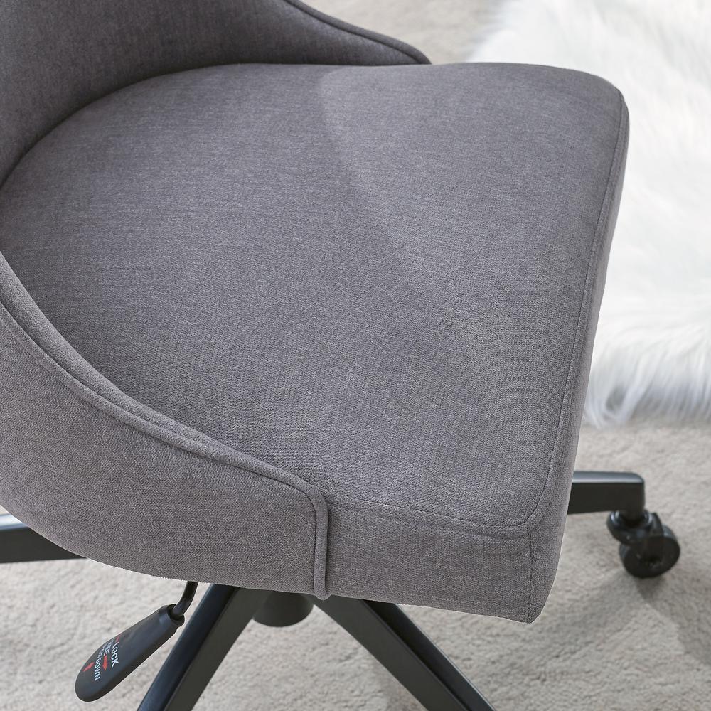Swivel Upholstered Desk Chair, Swivel and tilt function. Picture 5
