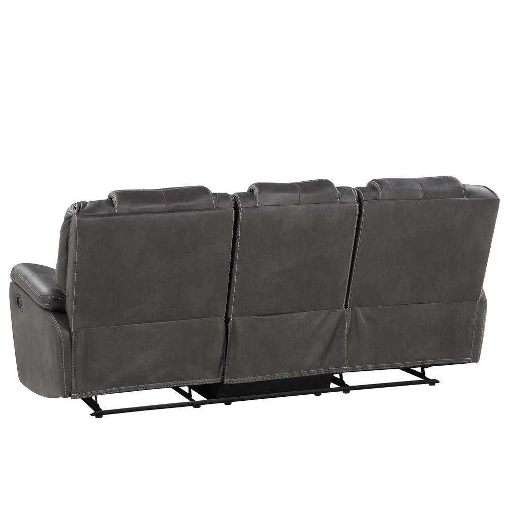 Katrine Manual Reclining Sofa - Charcoal. Picture 8
