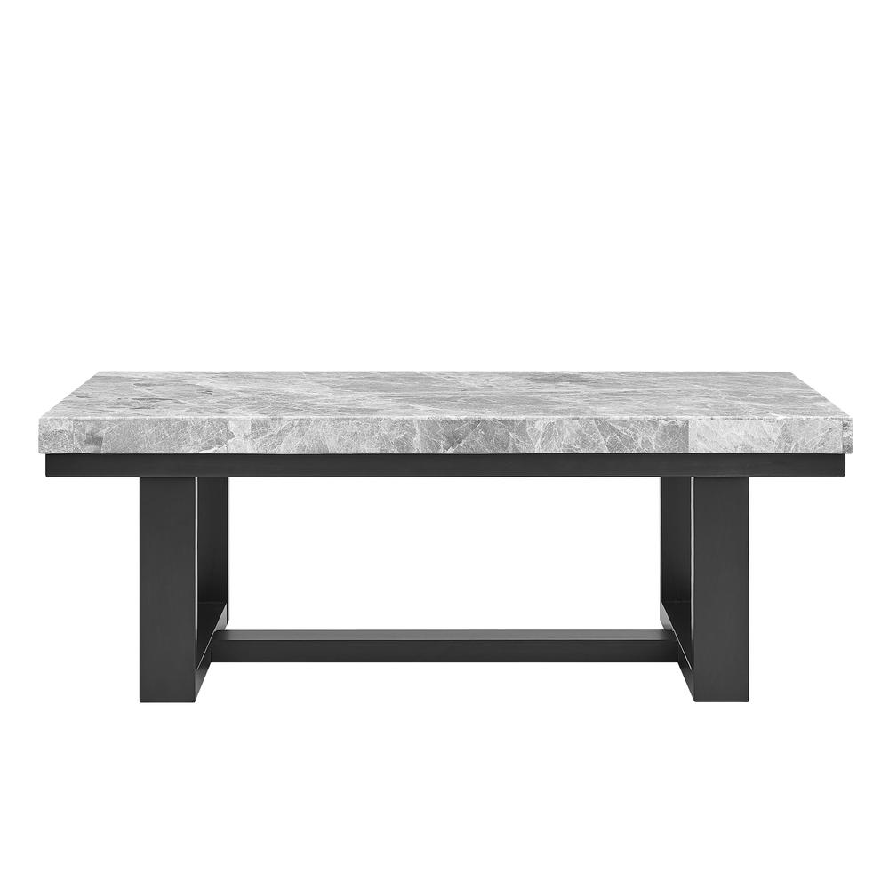 Lucca Gray Marble Cocktail Table. Picture 4