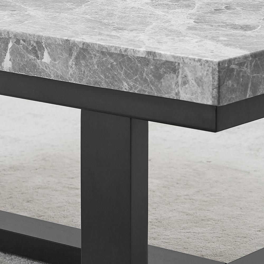 Lucca Gray Marble Cocktail Table. Picture 5
