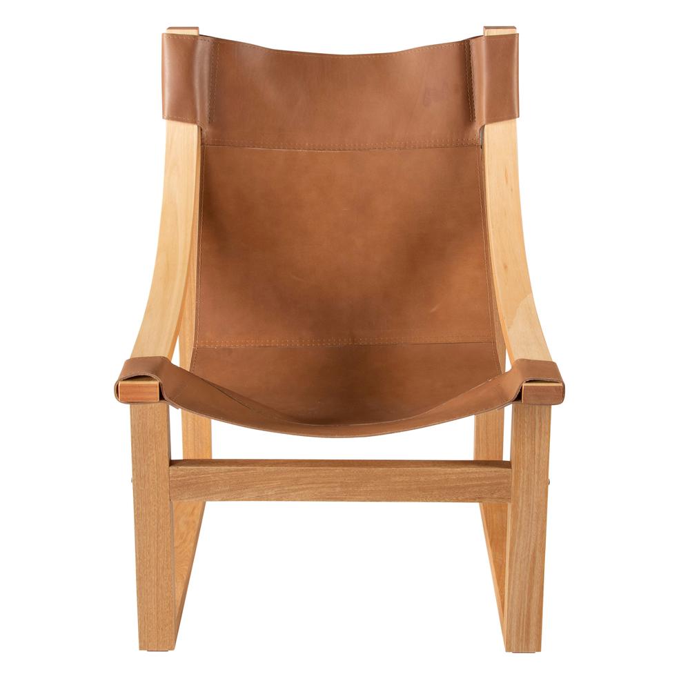 Lima Natural Leather Sling Chair. Picture 3