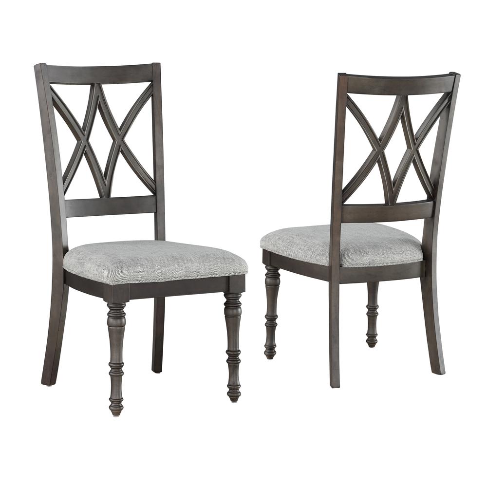 Side Chair - set of 2, Grey brown. Picture 4