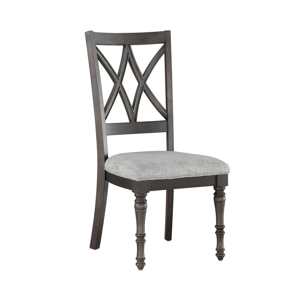 Side Chair - set of 2, Grey brown. Picture 7