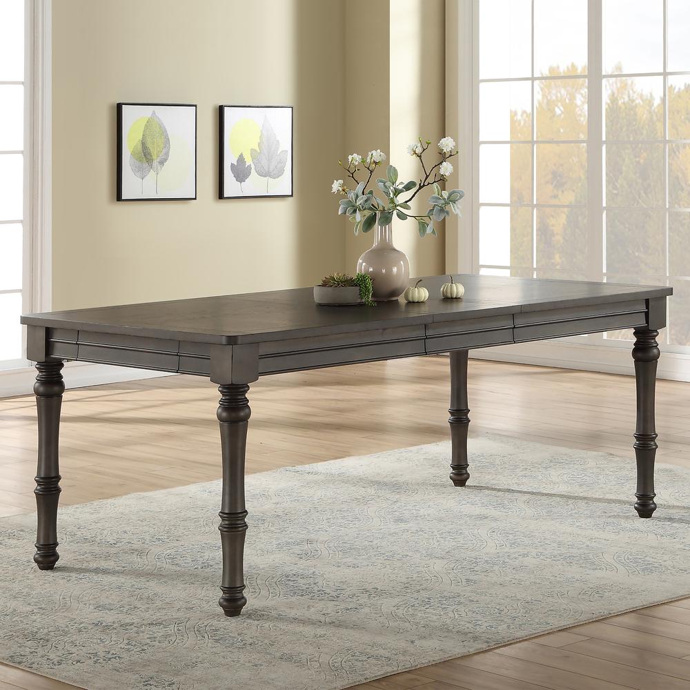 Dining Table, Grey brown. Picture 1