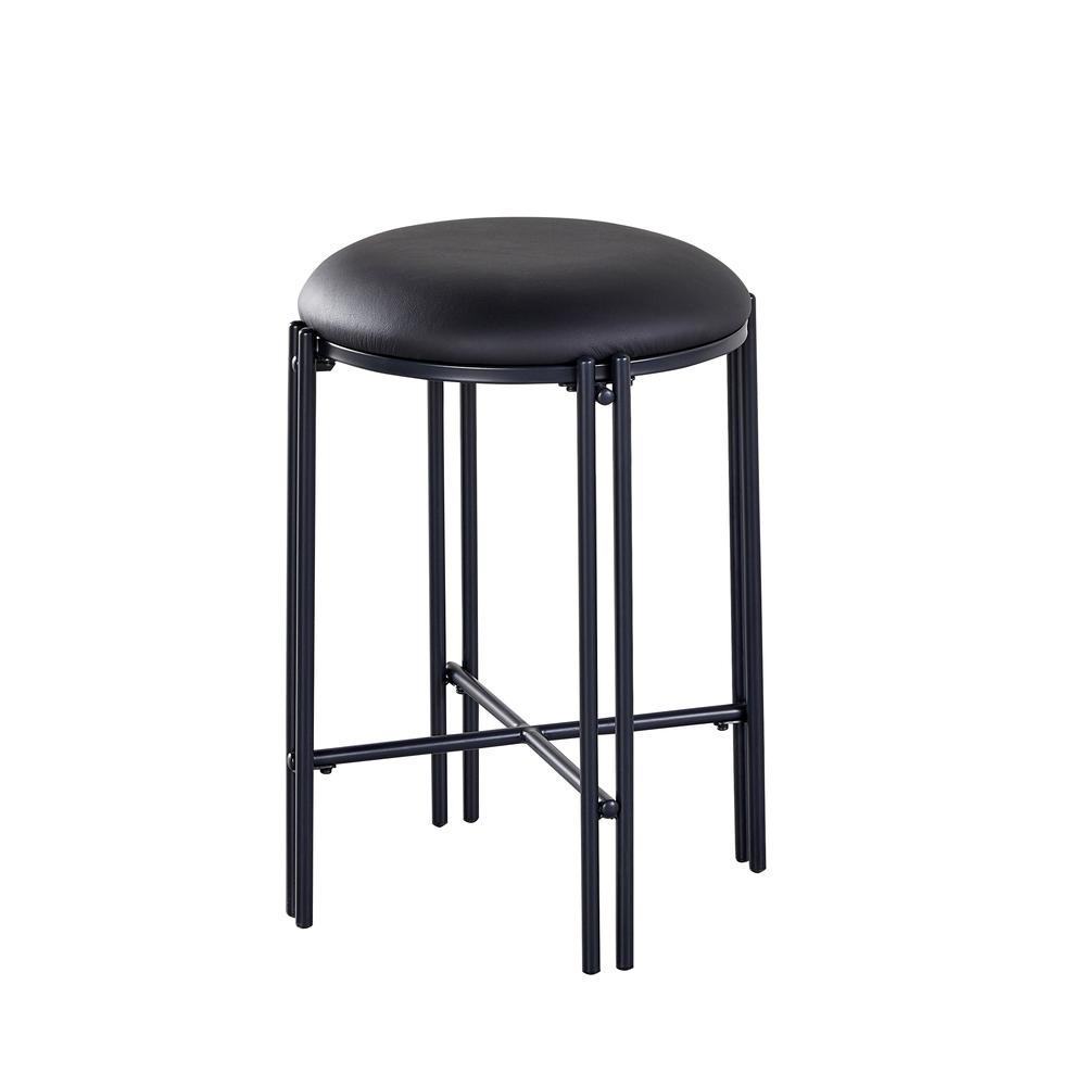 Morgan Backless Round Counter Stool - set of 2. Picture 3