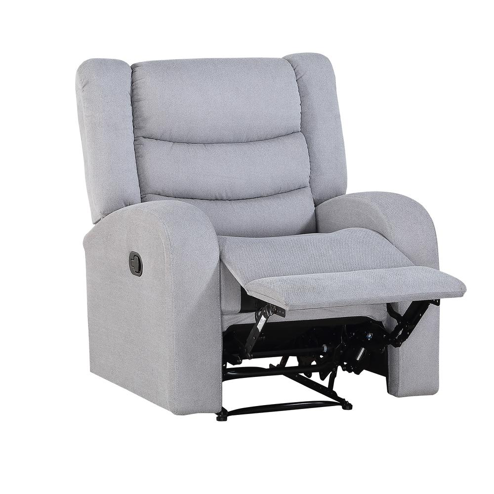 Gray Recliner, Gray. Picture 3