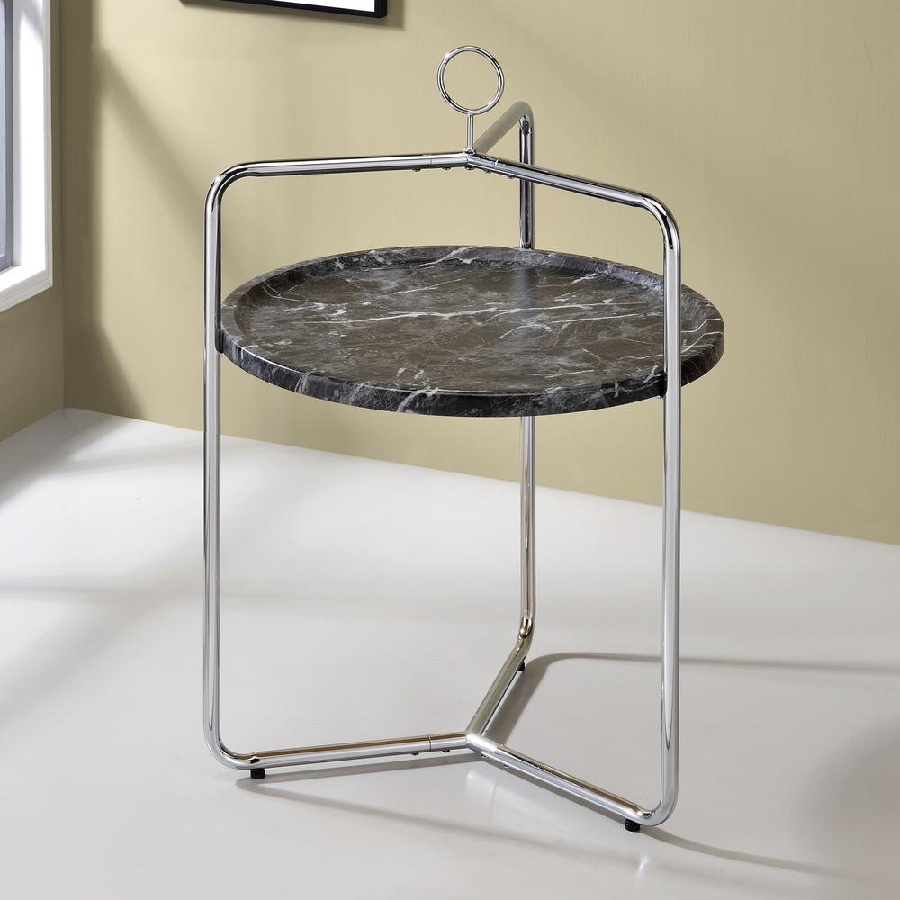 Miro Side Table - Black/Silver. Picture 4