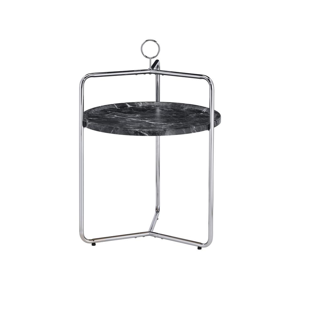 Miro Side Table - Black/Silver. Picture 1