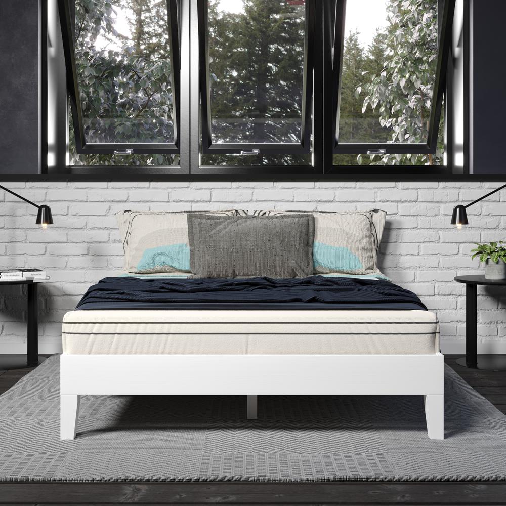 Nix Full Platform Bed White. Picture 2