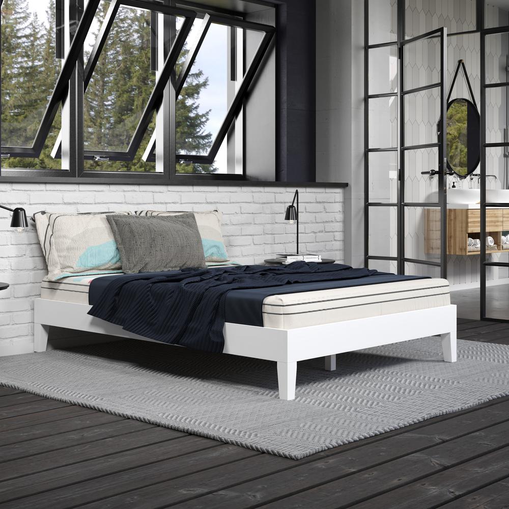 Nix Full Platform Bed White. Picture 5