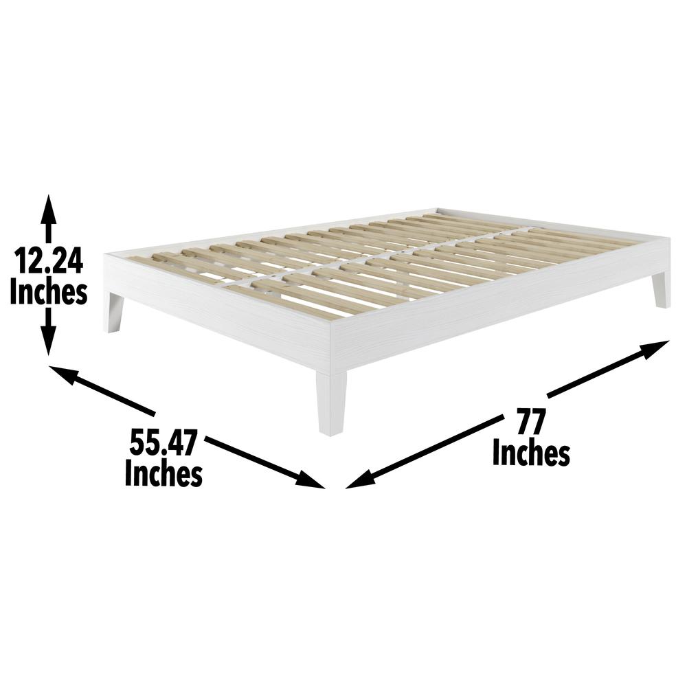 Nix Full Platform Bed White. Picture 6
