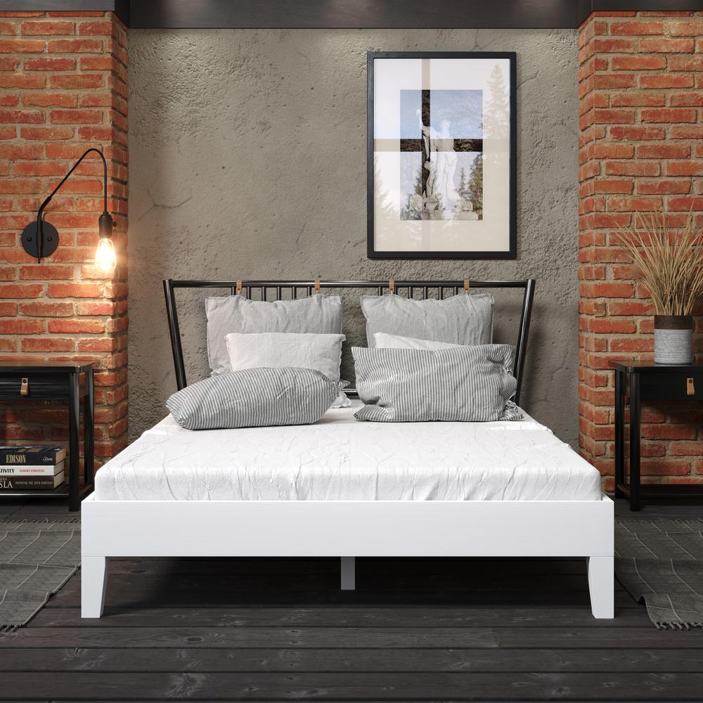 Nix Full Platform Bed White. Picture 7