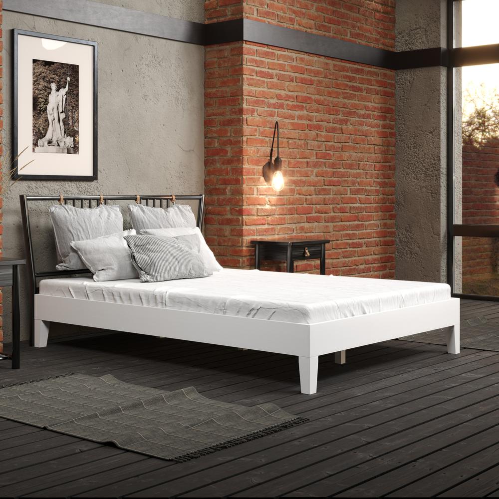 Nix Full Platform Bed White. Picture 8