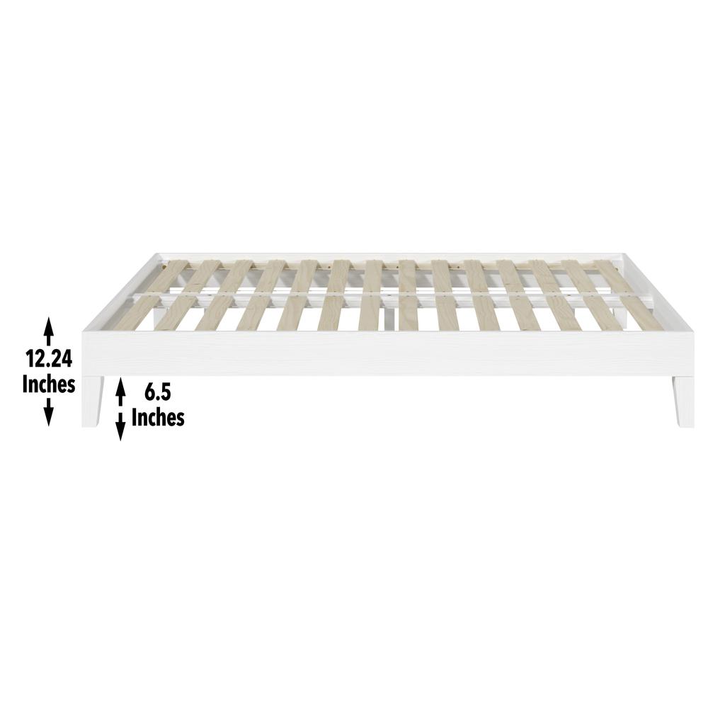 Nix Full Platform Bed White. Picture 17