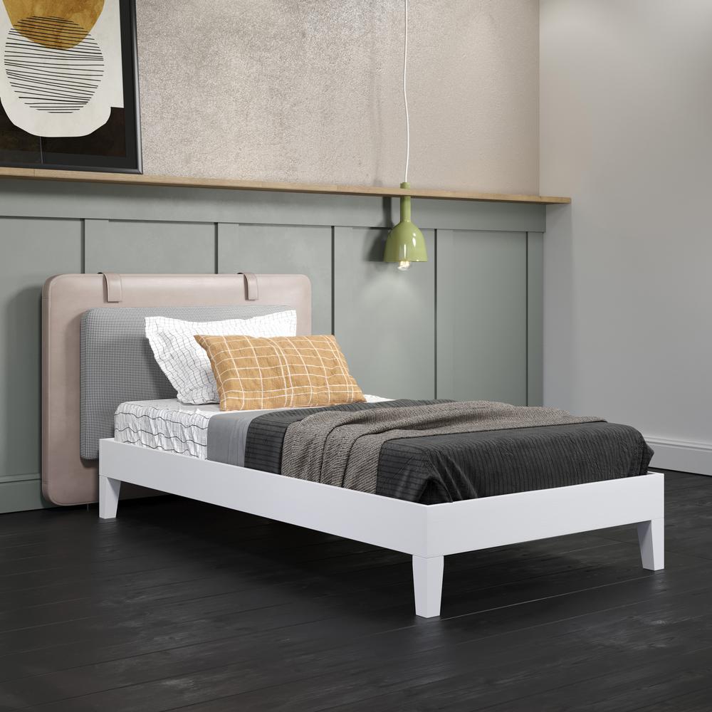 Nix Twin Platform Bed White. Picture 9