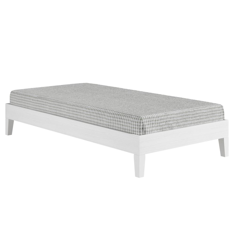 Nix Twin Platform Bed White. Picture 10