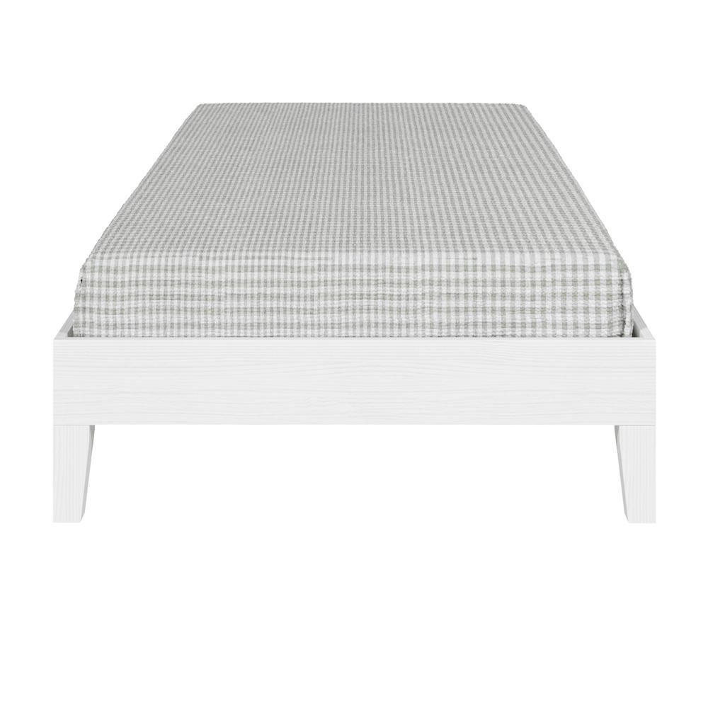 Nix Twin Platform Bed White. Picture 12