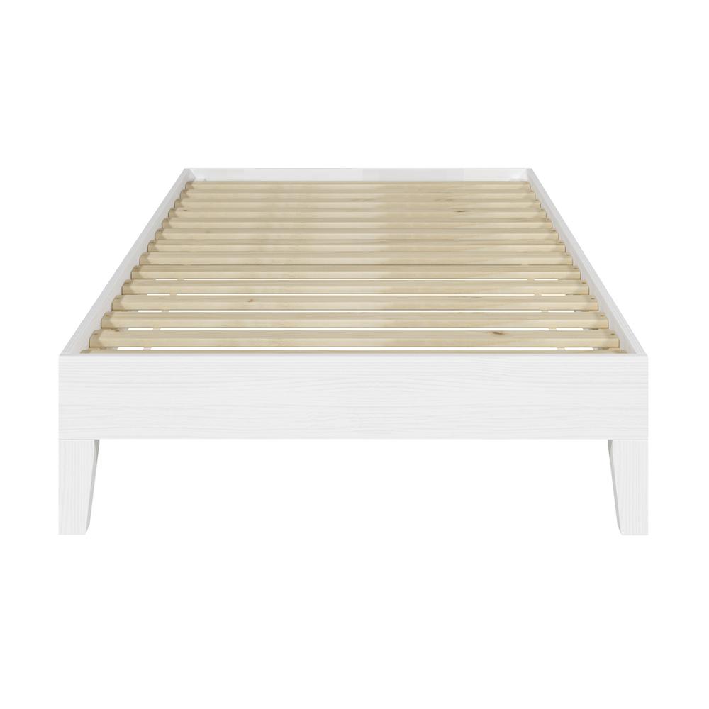Nix Twin Platform Bed White. Picture 14