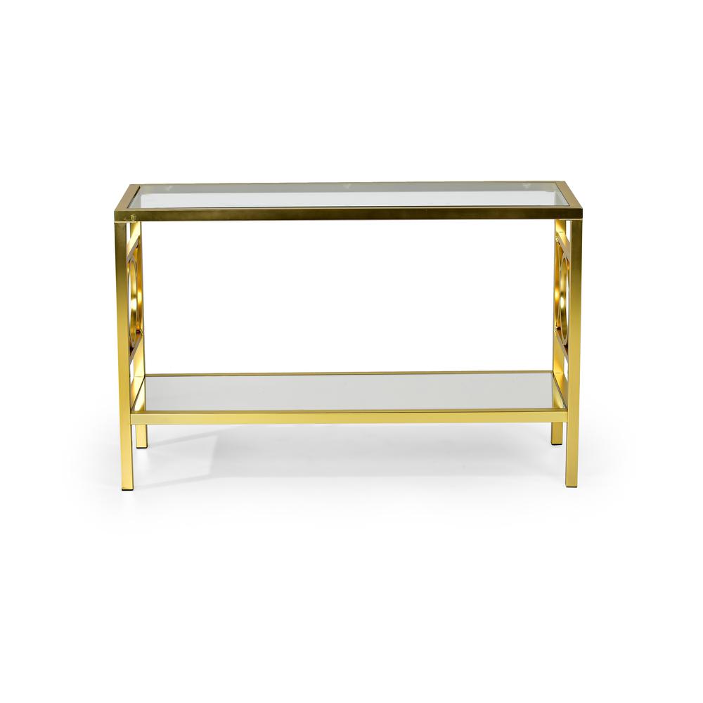 Sofa Table, Gold chrome finish. Picture 2