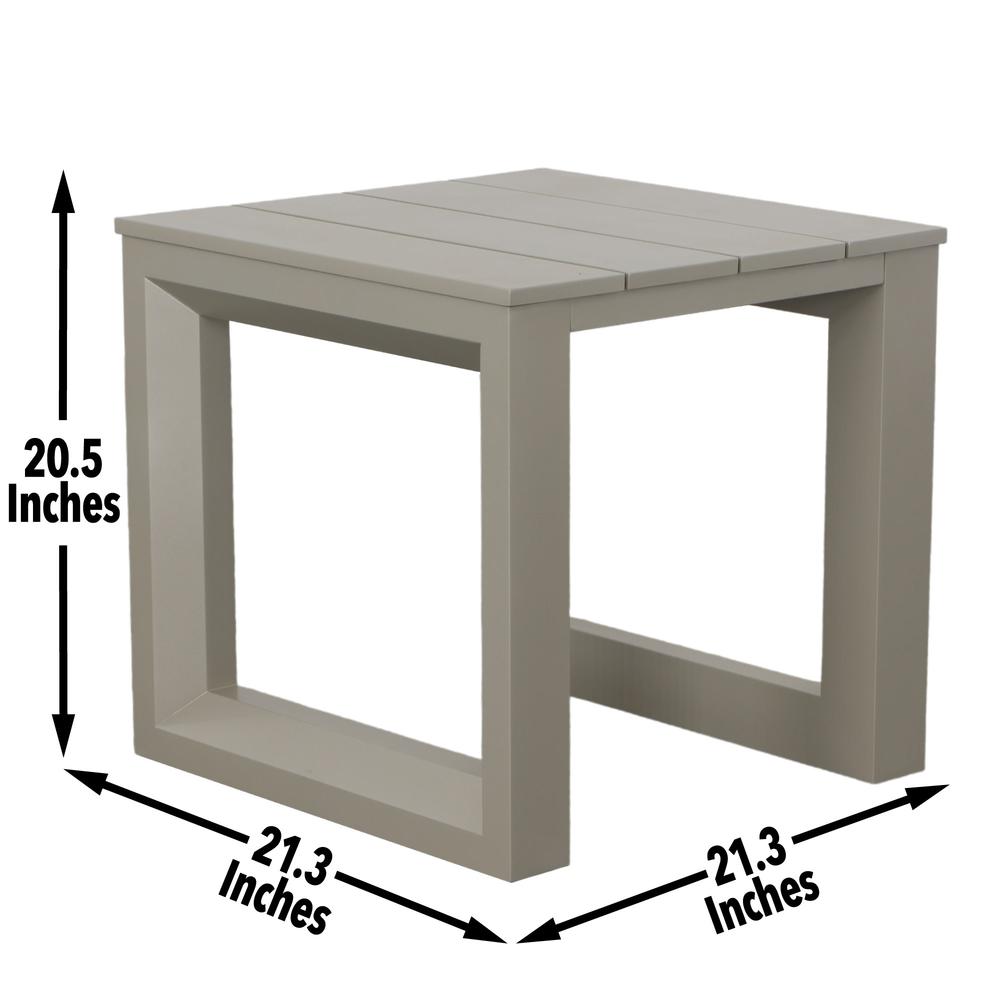 Dalilah Patio Square End Table. Picture 4