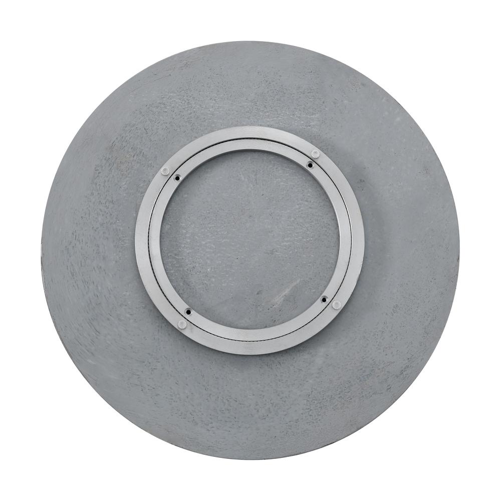 Kaza Round Gray Marble Lazy Susan. Picture 4