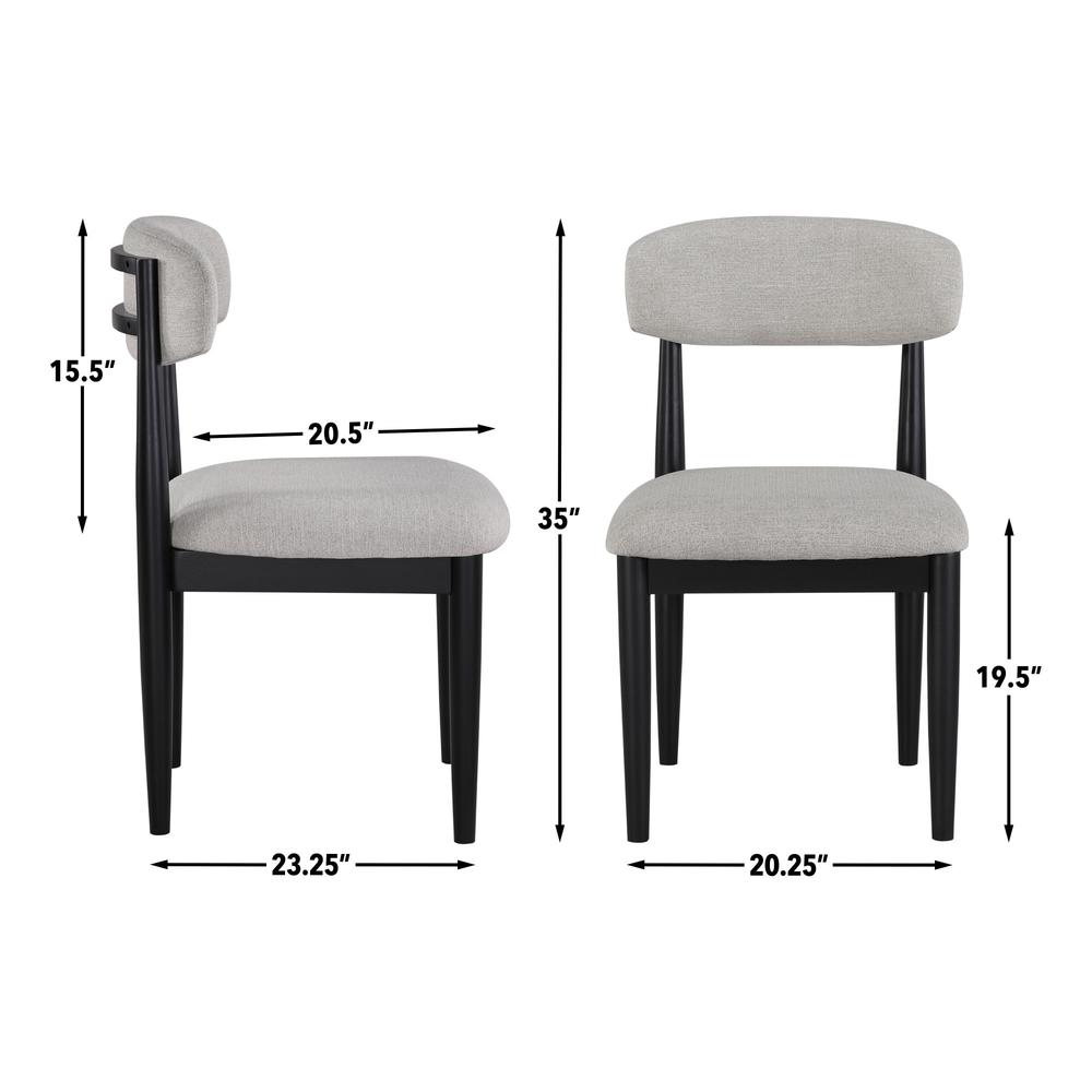 Magnolia Black Side Chair Set of Two. Picture 4