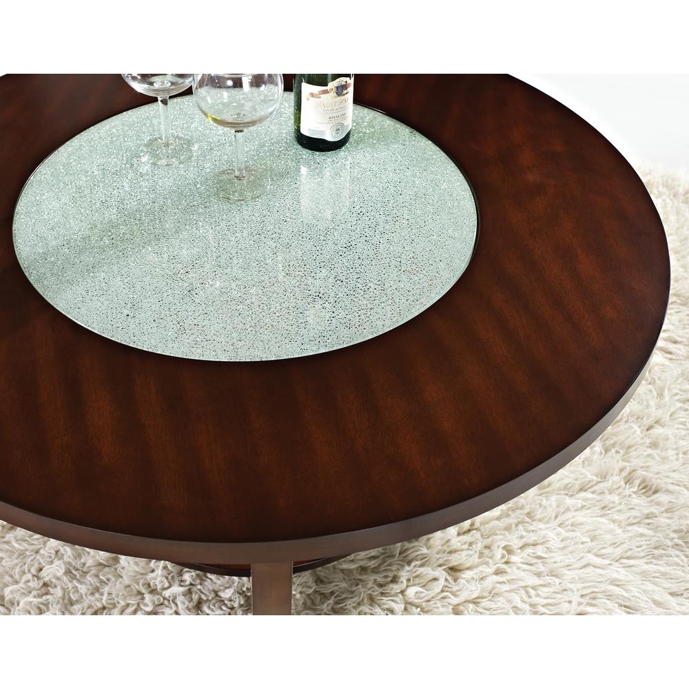 Cocktail Table w/Casters, Merlot Cherry finish. Picture 5