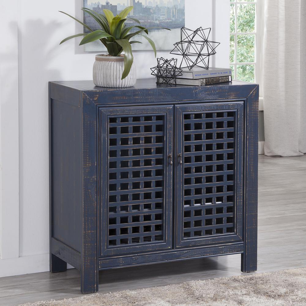 Rio Accent Cabinet Navy. Picture 2