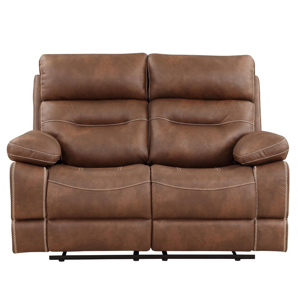 Rudger Manual Motion Loveseat Brown. Picture 5