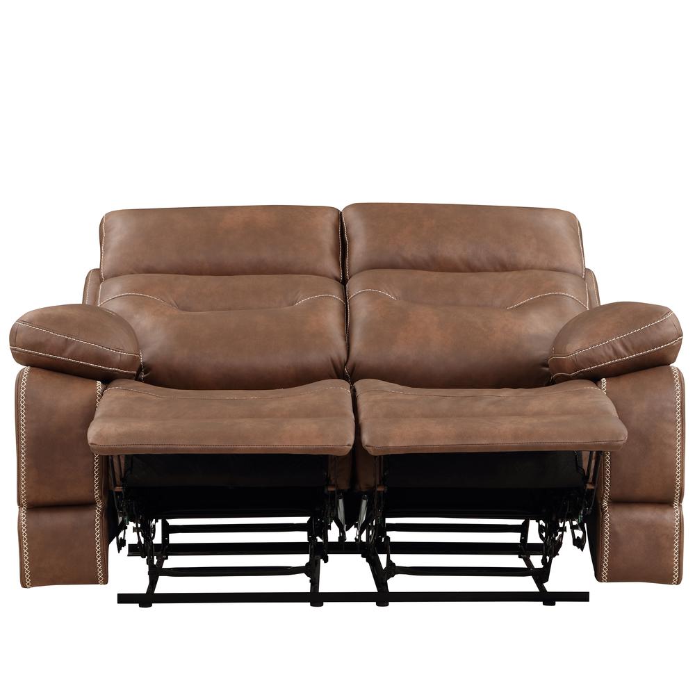 Rudger Manual Motion Loveseat Brown. Picture 6