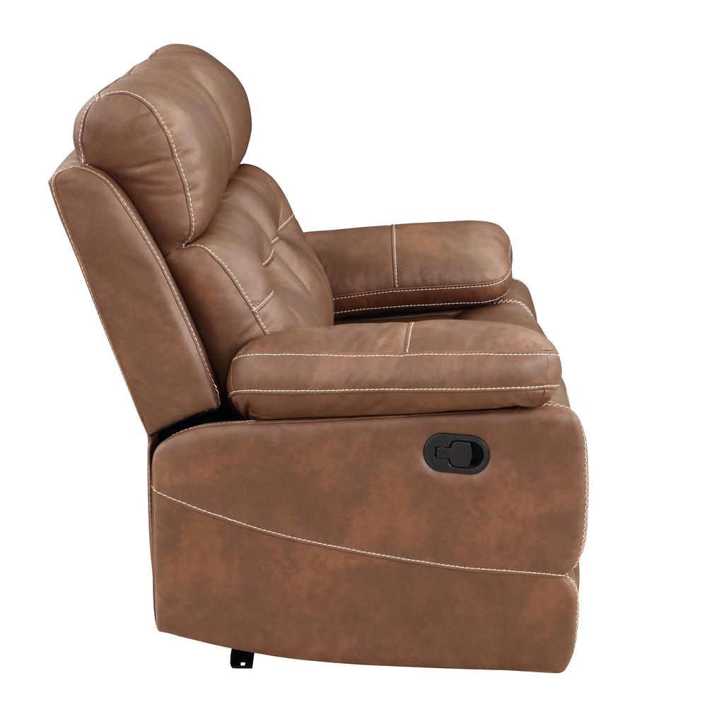Rudger Manual Motion Loveseat Brown. Picture 9