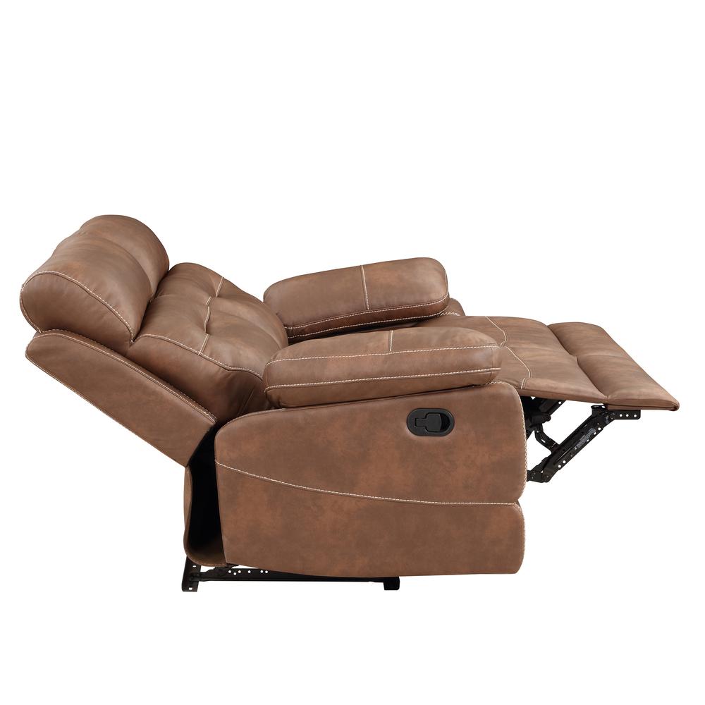 Rudger Manual Motion Loveseat Brown. Picture 10