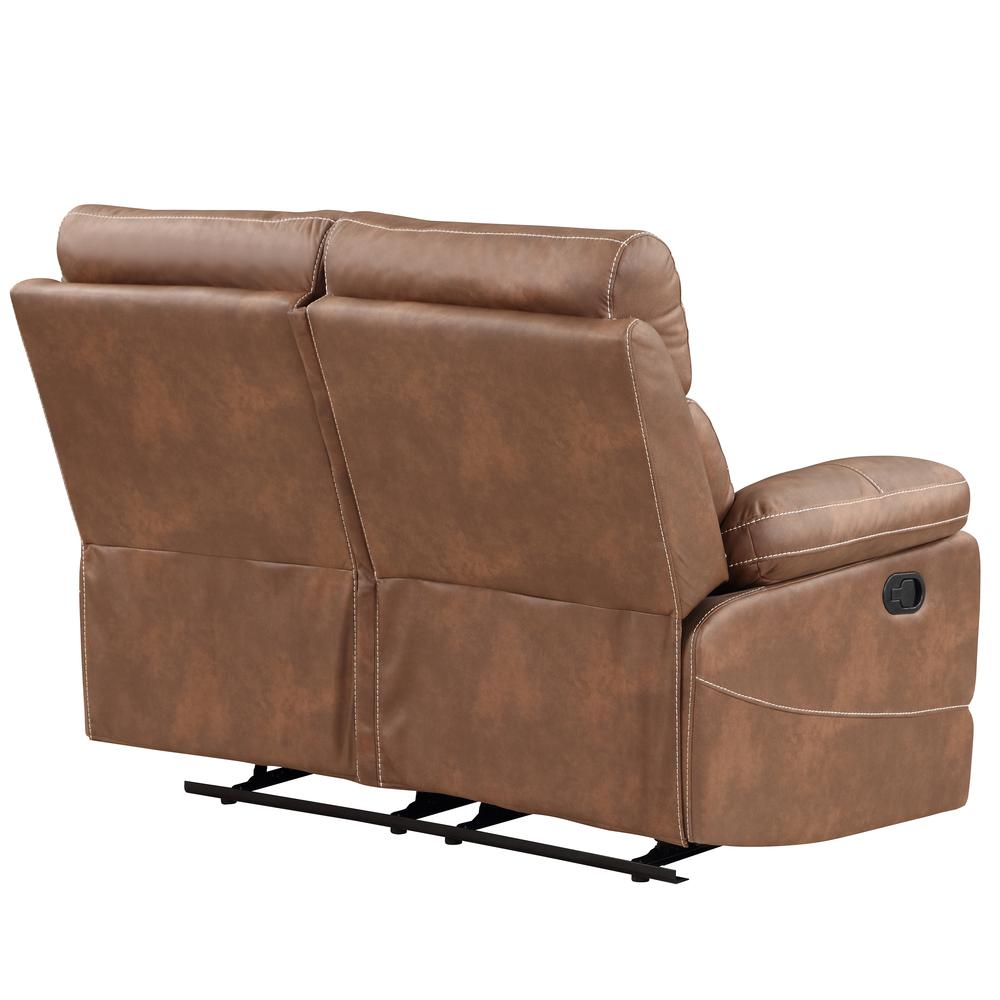 Rudger Manual Motion Loveseat Brown. Picture 11