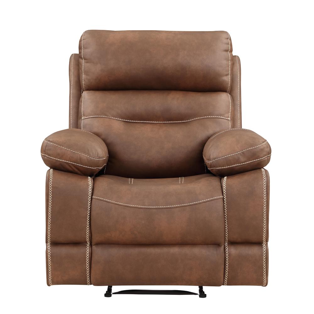 Rudger Manual Recliner Chair Brown. Picture 4