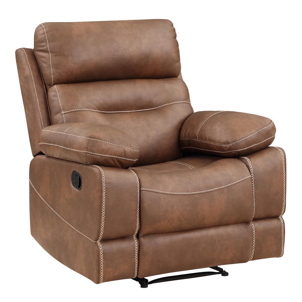 Rudger Manual Recliner Chair Brown. Picture 6