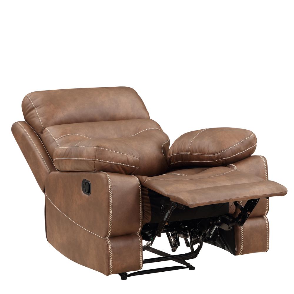 Rudger Manual Recliner Chair Brown. Picture 7