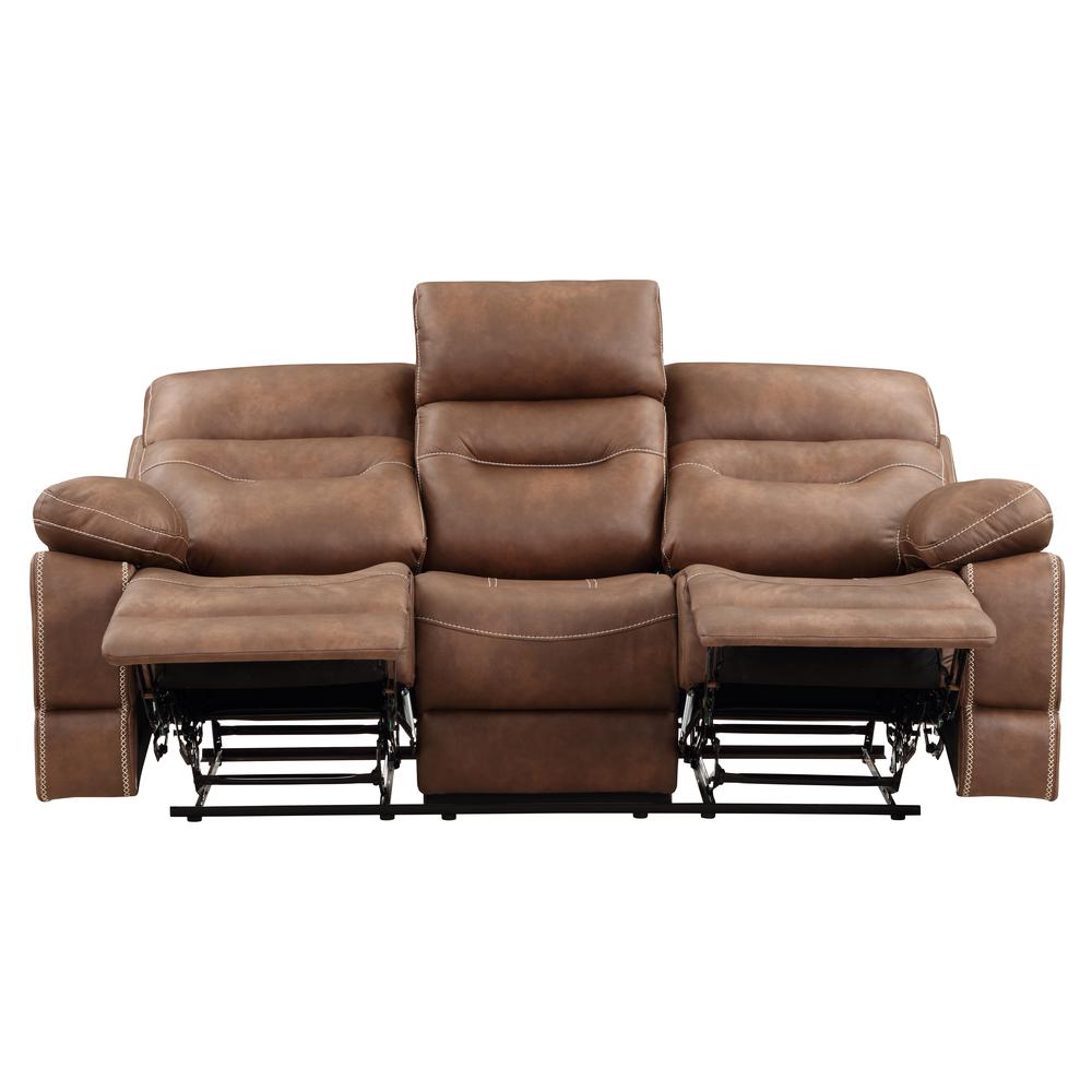 Rudger Manual Motion Sofa Brown. Picture 6