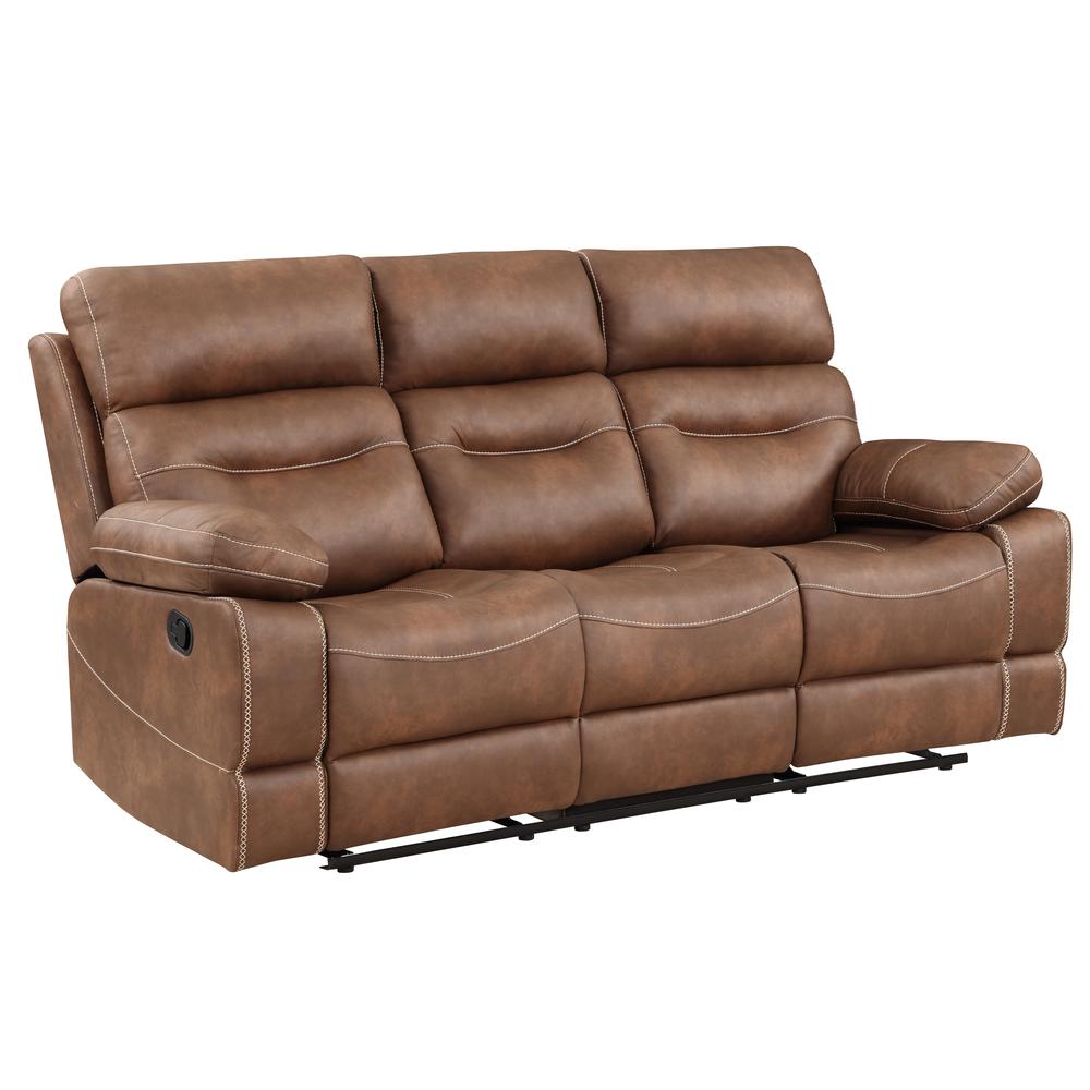 Rudger Manual Motion Sofa Brown. Picture 7