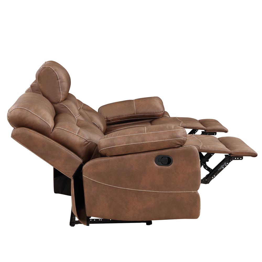 Rudger Manual Motion Sofa Brown. Picture 10
