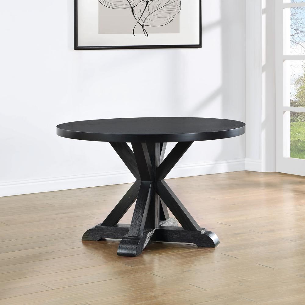 Molly Round Dining Table Black. Picture 3