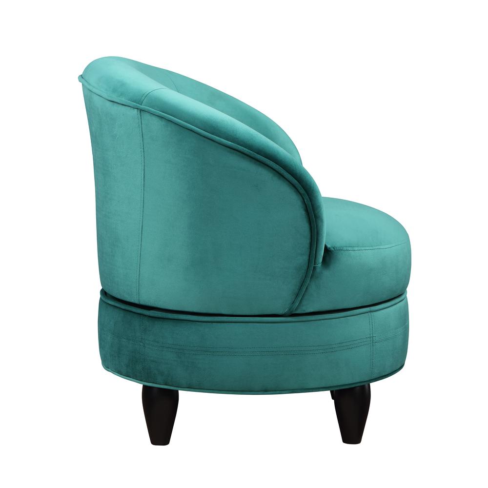 Sophia Swivel Accent Chair Green Velvet. Picture 5