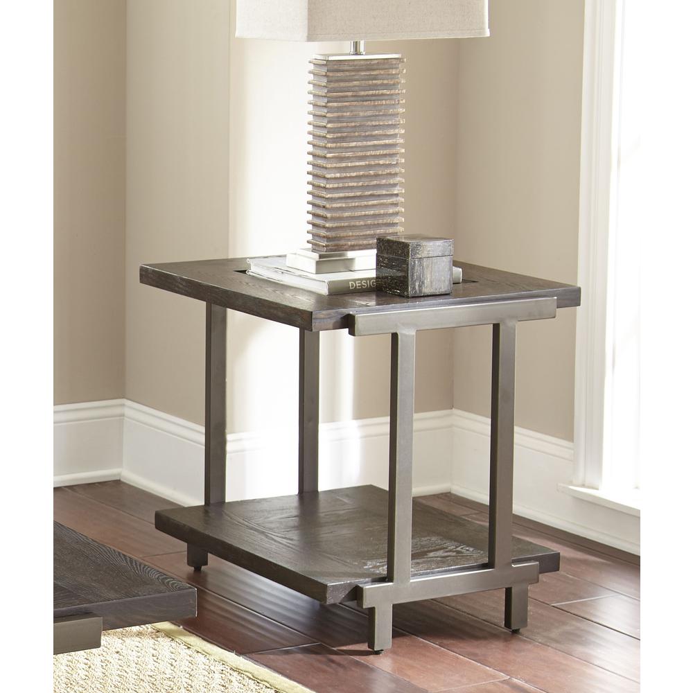 Terrell End Table - Smoky Brown. Picture 4