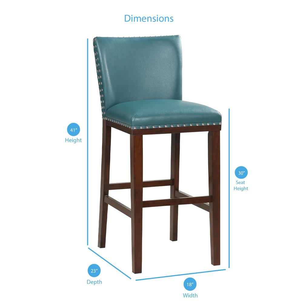 Tiffany Peacock KD Bar Stool - set of 2. Picture 2