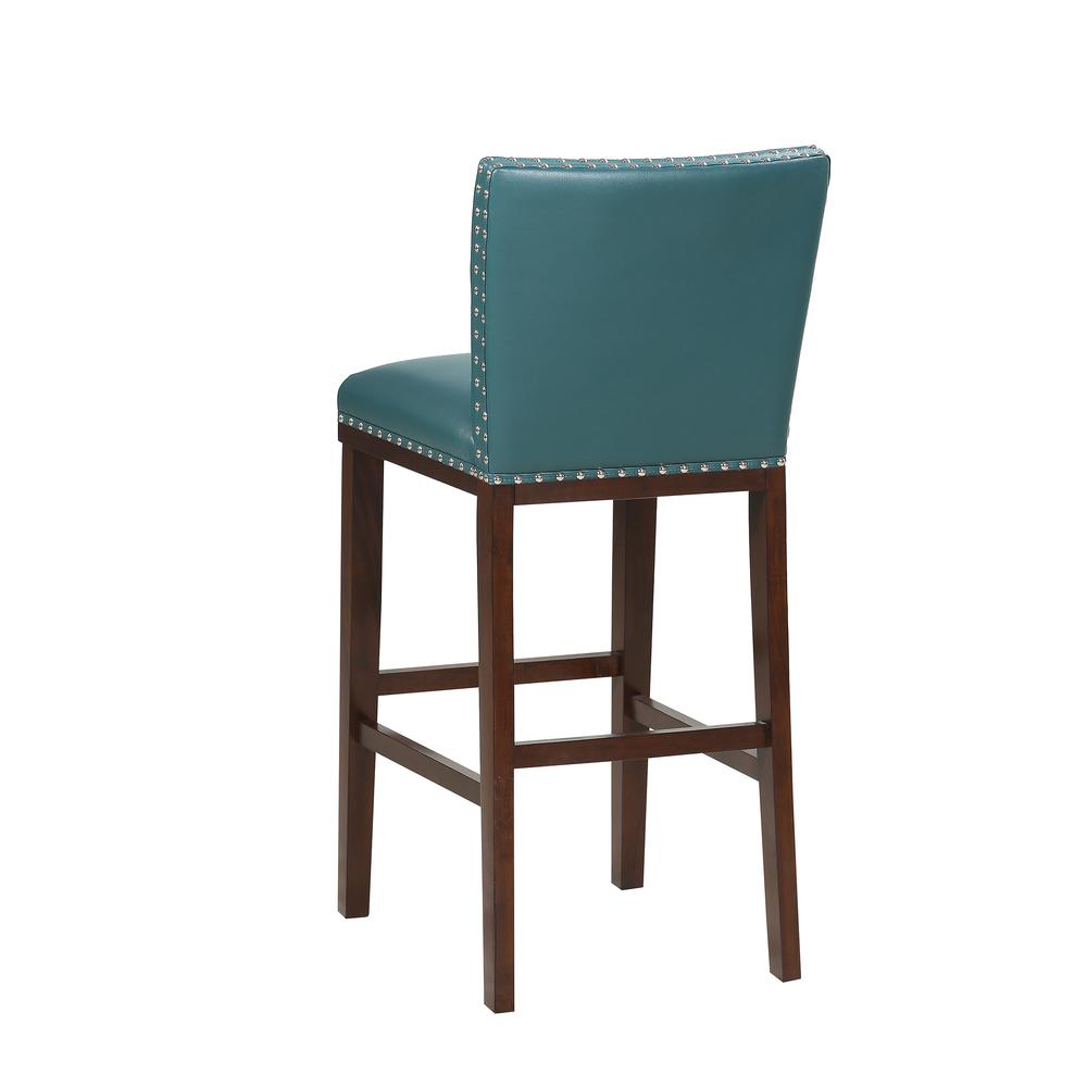 Peacock KD Bar Stool - set of 2, Multi-step, hand applied dark espresso cherry finish. Picture 6