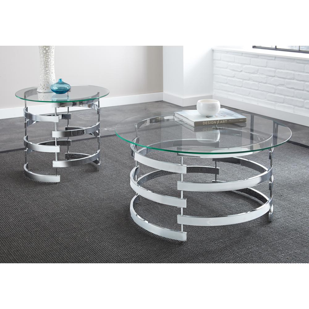 Cocktail Table, Chrome. Picture 2