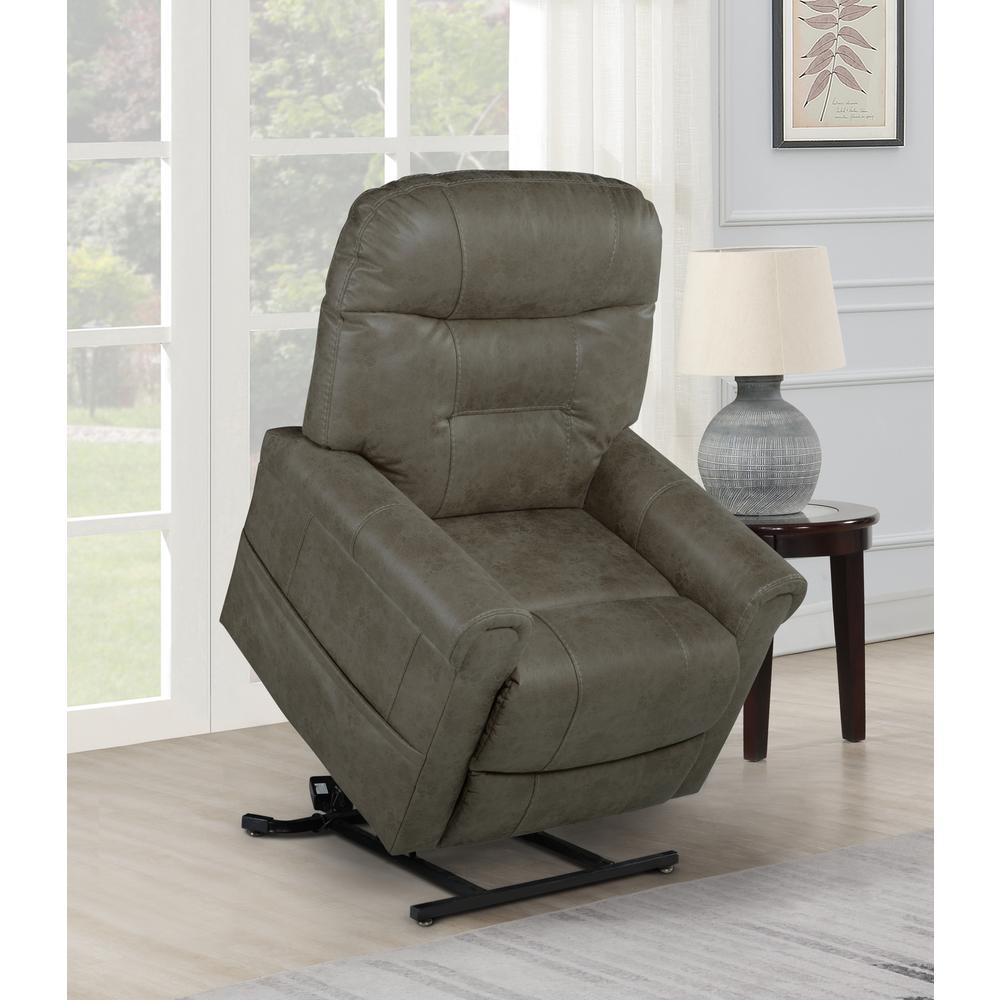 Ottawa Power Lift Chair/Heat/Massage - Mushroom. Picture 10